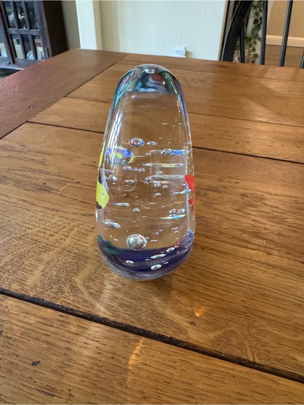 Heavy Murano Style 5" Art Glass Fish Aquarium Paperweight - Picture 3 of 4